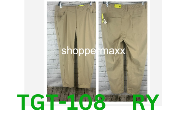 Men's Golf Pants - All In Motion, Khaki, 38x30
