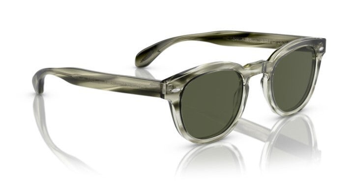 Pre-owned Oliver Peoples 0ov 5036s Sheldrake Sun 170552 Jade/grey 49mm Men's Sunglasses In Gray