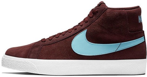 Nike SB Blazer Mid Mystic Dates Burgundy Glacier Blue White 864349