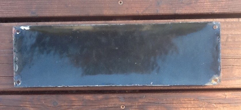 Antique Vintage old original Enamel Street Sign Columbia