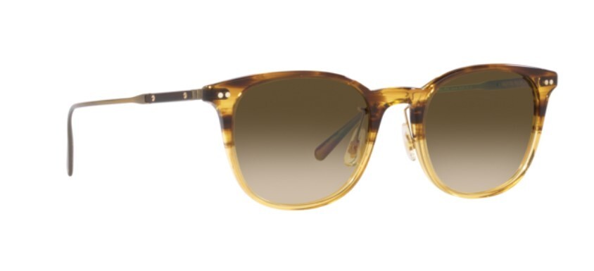 Pre-owned Oliver Peoples 0ov5482s Gerardo 170385 Brown/chrome Olive Men's Sunglasses In Green