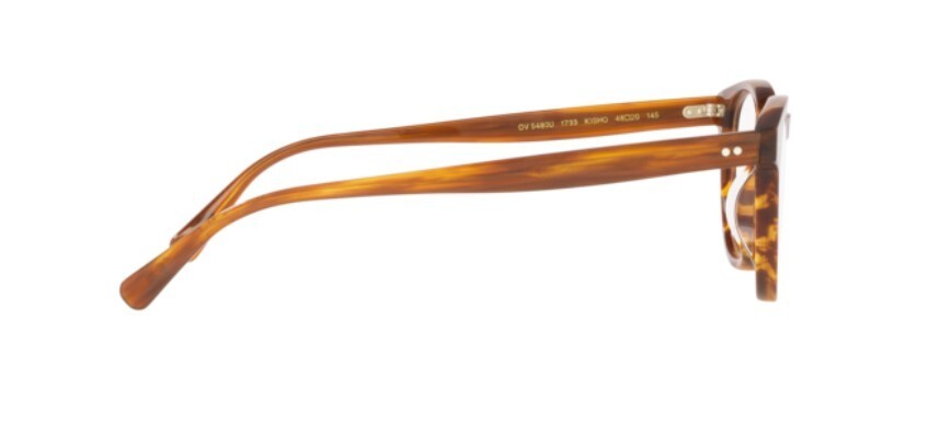 Pre-owned Oliver Peoples 0ov5480u Kisho 1733 Red Mahogany Brown Unisex Pillow Eyeglasses In Clear