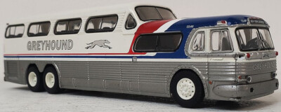 Brekina Greyhound Scenic Cruiser Bus-Pepsi Livery NY  1/87 Scale NIB USA Seller