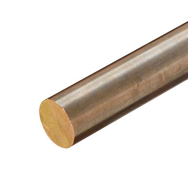 0.437 (7/16 inch) x 12 inches, C314-H02 Commercial Bronze Round Rod, Bar Stock