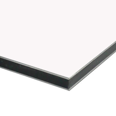 0.118'' (3mm) x 12'' x 24'',  Aluminum Composite Sheet, Gloss White