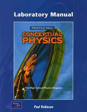 Conceptual Physics (Laboratory - Paperback, by Paul Robinson - Acceptable n