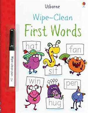 Wipe-Clean First Words (Usborne - Paperback, by Kimberley Scott - Good
