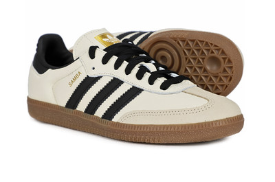 adidas Samba OG W Originals Unisex Sneakers Casual Sports Shoes Cream NWT ID0478