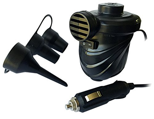 Electric Air Pump w/ 3 Universal Nozzle Adaptors& Cigarette Lighter
