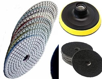 4'' granite marble concrete polishing pad 76+1 travertine repair grinder polisher
