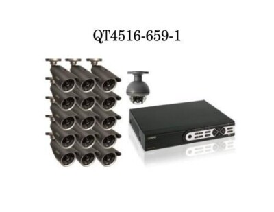 Q-See 16-channel Real-Time DVR, 1TB Hard Drive, 16 High-Resolution Cameras
