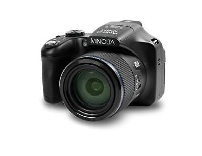Minolta Pro Shot 20 Mega Pixel HD Digital Camera with 67X Optical Zoom, Black.
