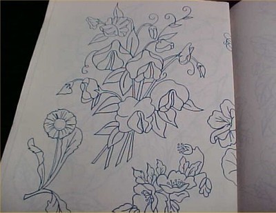 Vintage Cameo Hot Iron Transfers Pretty Posies Number 607 Estate Find