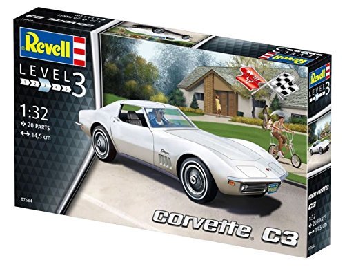 Revell Corvette C8 Coupé 1:25 – Maquette 144 Pièces, Moteur Détaillé, Intérieur Réaliste, Roues Pivotantes