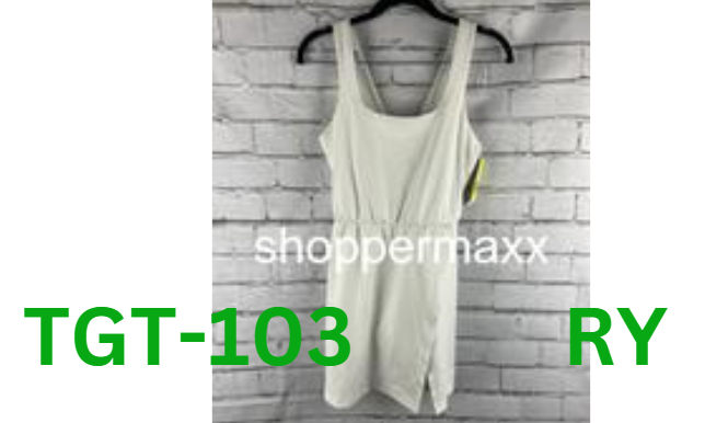 All in Motion Womens Side-Slit Active Dress side pocket built in brief White S