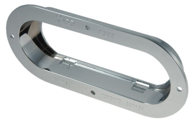 Grote 43223 Chrome Plated Theft-Resistant Mounting Flange (For 6'' Oval Lights)