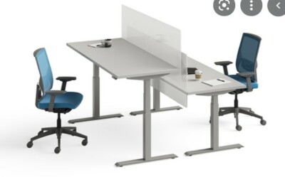 SitOnIt Seating adjustable height table base, Black, New in the box.