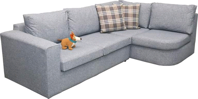 Right Hand Aqua Clean Denim Rye Corner Sofa Was 799 Now