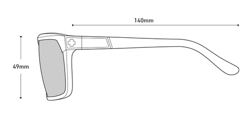 SPY SPY OPTICS MEN'S POLARIZED FLYNN SOFT MATTE BLACK SUNGLASSES