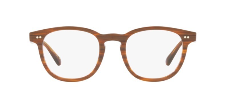 Pre-owned Oliver Peoples 0ov5480u Kisho 1733 Red Mahogany Brown Unisex Pillow Eyeglasses In Clear