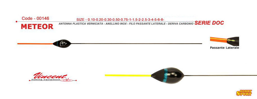 GALLEGGIANTI 6,00 GR  MODELLO METEOR SERIE DOC VINCENT LAGO ROUBASIENNE  3 PZ