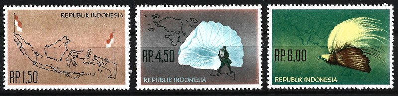 Indonesien - Eingliederung Von Irian Barat Satz Postfrisch 1963 Mi. 400-402