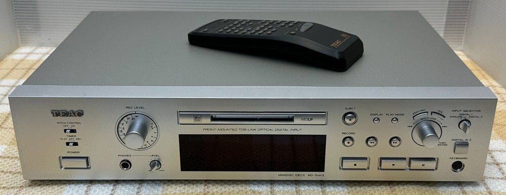 TEAC MDプレイヤーMD-5MKⅡ TEAC MD-5mk2 Mini Disk MD Audio Digital Player Recorder USED