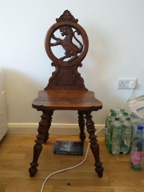 Antique Oak Hall Chair Victorian Era Continental Europe In Ealing London Gumtree