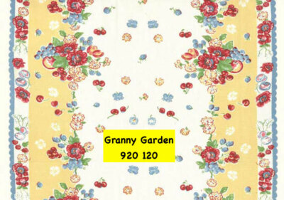 MODA 100% cotton toweling fabric Granny's Garden - 920-120 - 16 in wide x 36 in