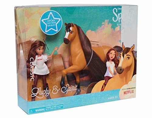 Just Play Spirit Riding Free Small Doll Collector Lucky Horse Set