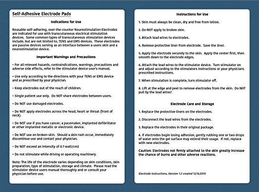 HiDow Compatible Premium Quality XL 2"X4" Replacement Electrodes - 5 Pair