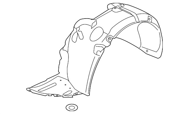 Genuine Hyundai Guard Assembly Front Wheel Right-hand 86812-B1810