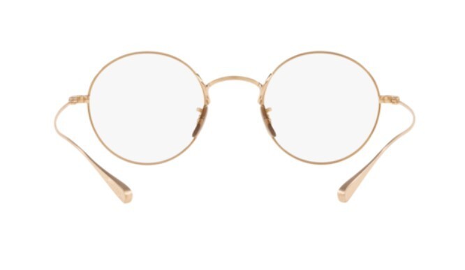 Pre-owned Oliver Peoples 0ov7972t Mcclory Bg Brushed Gold Round Unisex Eyeglasses In Clear