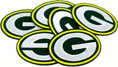 Set of 6 Green Bay Packers Iron on Patches - 2.5'' x 1.8''  - Ship Free from USA