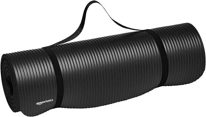Amazon Basics 1/2-Inch Extra Thick Exercise Yoga Mat w Carrying
