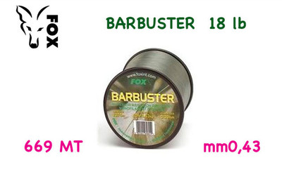 FILO FOX BARBUSTER  18 LB 0,43 VERDE 669 MT CARPFISHING