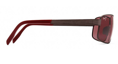 Pre-owned Maui Jim Castaway Mj 187-02c Gunmetal With Maui Rose Polarized Sunglasses In Pink