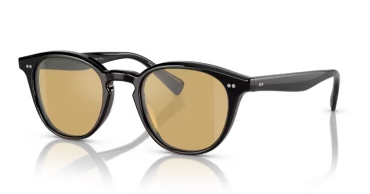 Pre-owned Oliver Peoples 0ov5454su Desmon Sun 10050f Black/mustard Mirrored Sunglasses In Orange