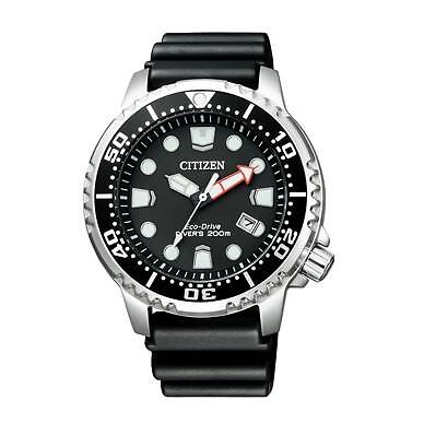 Pre-owned Citizen Promaster Bn0156-05e Global Marine Eco-drive Solar Diver Men Watch