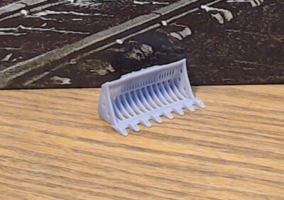 1:87th H.O. Scale Rock Tine Excavator Bucket Qty:2 (Grey)