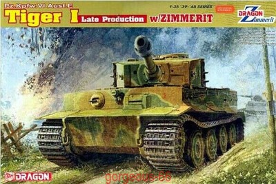 DRAGON 1/35 6383 German Tiger I Late Production w/Zimmerit [Bonus:Magic Tracks]