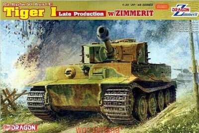 DRAGON 6383 1/35 German Tiger I Late Production w/Zimmerit [Bonus:Magic Tracks]