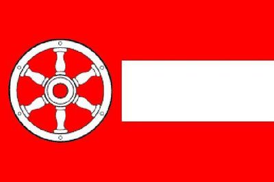Aufkleber Erfurt Flagge Fahne 30 x 20 cm Autoaufkleber Sticker