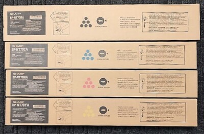 BP-NT70BA, BP-NT70CA, BP-NT70MA, BP-NT70YA, Sharp Toner Set, New, OE, Genuine