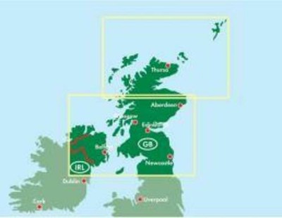 Schottland, Nordengland 1 400 000. Autokarte (Land-)Karte Deutsch 2017