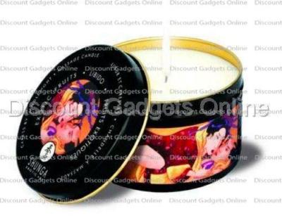 Shunga Erotic Massage Candle WARMING Scented Massage Lotion Oil - EXOTIC FRUIT