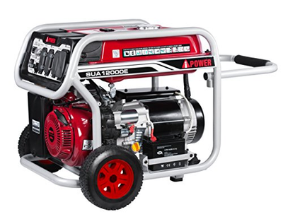 A-iPower SUA12000E 12,000-Watt Portable Generator Gas Powered Electric Start,