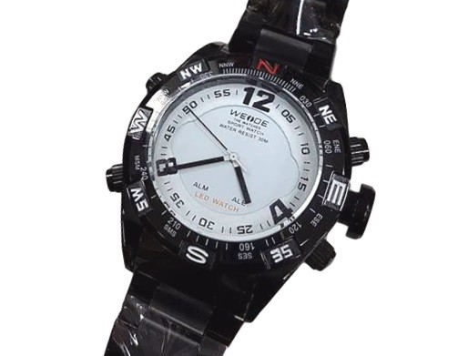 Weide Orologio Da Polso Uomo Militare Analogico E Digitale Bian Water Resist lac