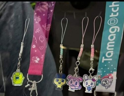 TAMAGOTCHI SDCC 2024 RAINBOW LANYARD W/ ACRYLIC CHARM PICK YOUR CHARM COMBO SHIP