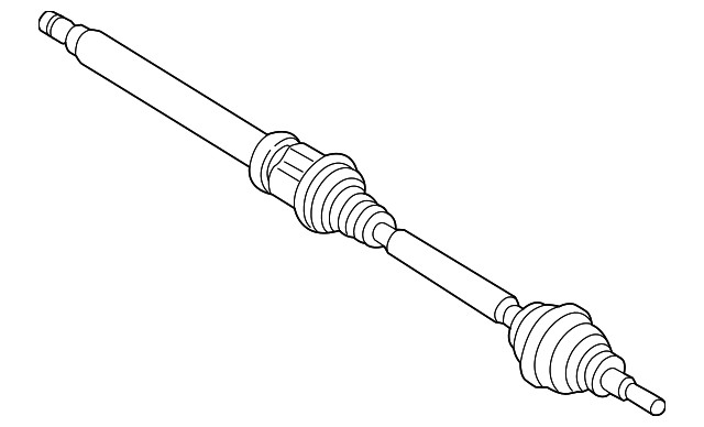 2013-2016 Lincoln MKZ Axle Assembly - Right Front